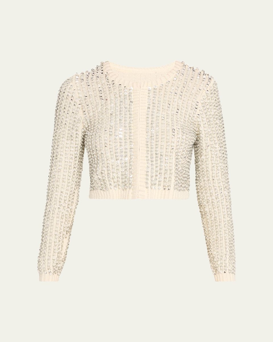Tracey Embellished Cropped Cardigan
